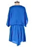 Glam 100% Polyester Solid Blue Romper Size S - photo 2