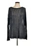 Christopher Fischer Solid Blue Black Pullover Sweater Size L - photo 1