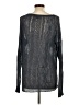 Christopher Fischer Solid Blue Black Pullover Sweater Size L - photo 2
