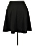 Simlu Solid Black Faux Leather Skirt Size 2X - photo 2