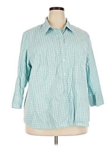 Riders by Lee 3/4 Sleeve Button-Down Shirt (view 1)