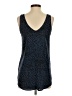Soprano 100% Polyester Blue Sleeveless Top Size S - photo 2