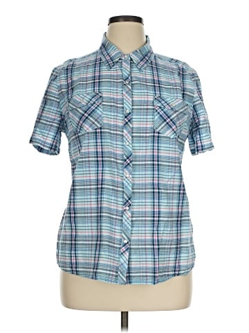 Faded Glory Short Sleeve Button-Down Shirt (view 1)