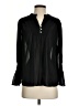 Faconnable 100% Polyester Black Long Sleeve Blouse Size S - photo 1