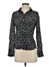 Amour Vert 100% Viscose Polka Dots Black Long Sleeve Blouse Size XS - photo 1