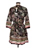 C'est Moi 100% Viscose Floral Black Casual Dress Size M - photo 2