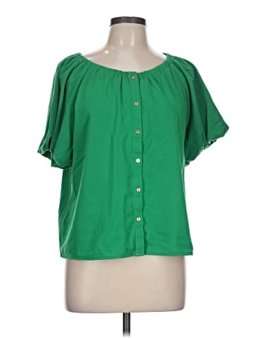 Ann Taylor Short Sleeve Blouse (view 1)