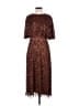 Mac Duggal 100% Polyester Stars Brown Cocktail Dress Size 8 - photo 1