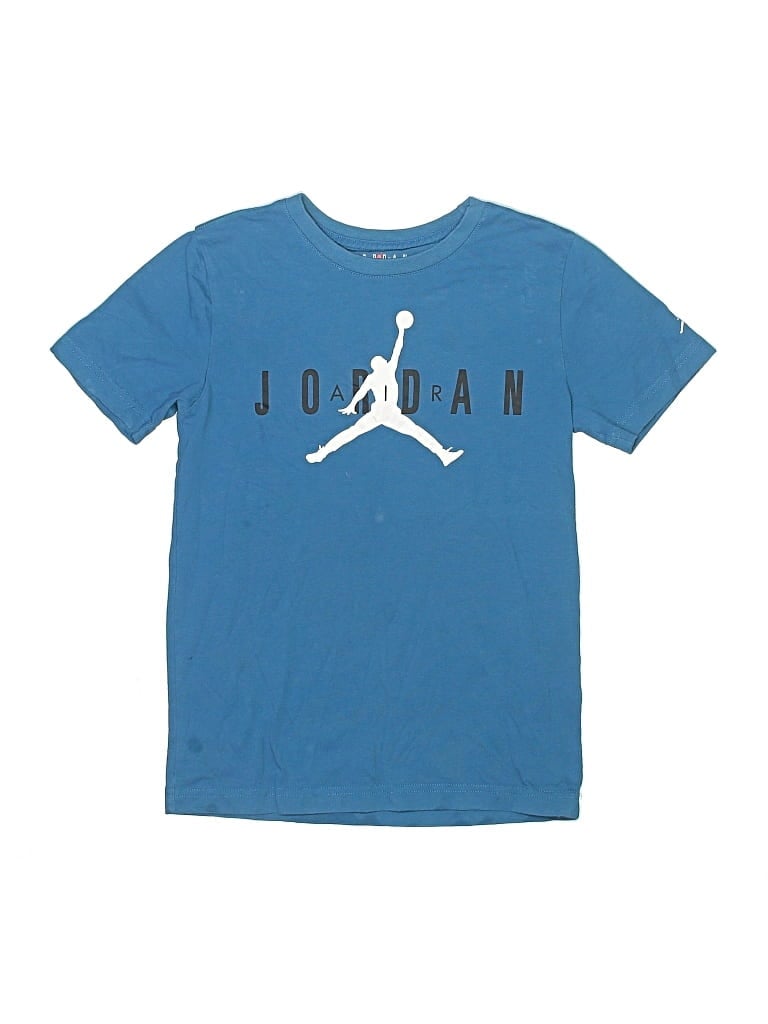 Pre-owned Air Jordan Kids' Short Sleeve T-shirt In Blue