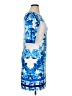 Eliza J Print Blue Cocktail Dress Size 14 - photo 4