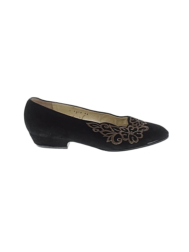 Pre-owned Mila Schön Flats In Black