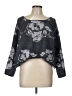 Free People Floral Gray Pullover Sweater Size L - photo 1