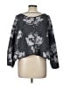 Free People Floral Gray Pullover Sweater Size L - photo 2