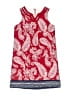 Lands' End Paisley Red Dress Size 7 - photo 1
