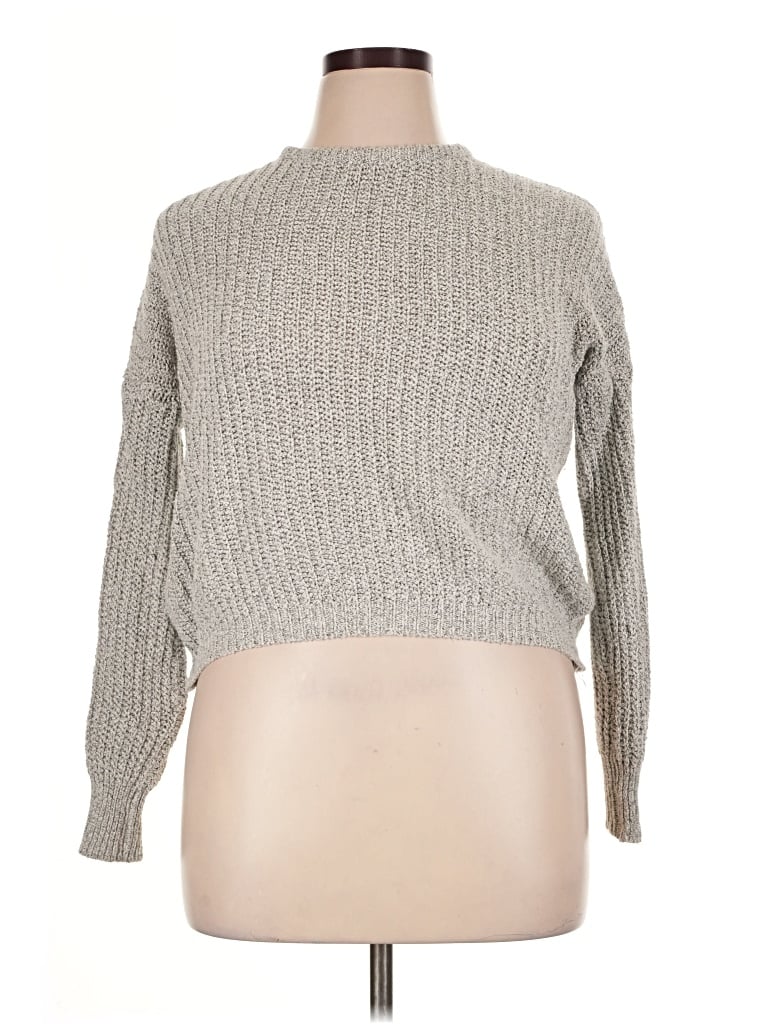 Pre-owned Unbranded Turtleneck Sweater In Gray
