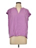 Splendid Purple Short Sleeve Blouse Size L - photo 1
