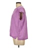 Splendid Purple Short Sleeve Blouse Size L - photo 5