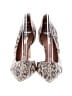 Halogen 100% Leather Animal Print Ivory Heels Size 7 1/2 - photo 2