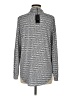VERTIGO Polka Dots Gray Long Sleeve Blouse Size M - photo 2
