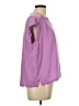 Splendid Purple Short Sleeve Blouse Size L - photo 4