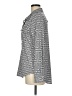 VERTIGO Polka Dots Gray Long Sleeve Blouse Size M - photo 5