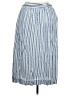 Gap 100% Rayon Stripes Blue Casual Skirt Size 14 (tall) - photo 2