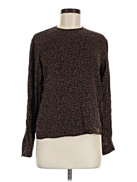 Ann Taylor Long Sleeve Silk Top