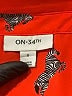 On 34th 100% Recycled Polyester Print Orange Long Sleeve Blouse Size S - photo 7