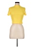 Shein Yellow Short Sleeve Turtleneck Size 6 - photo 1