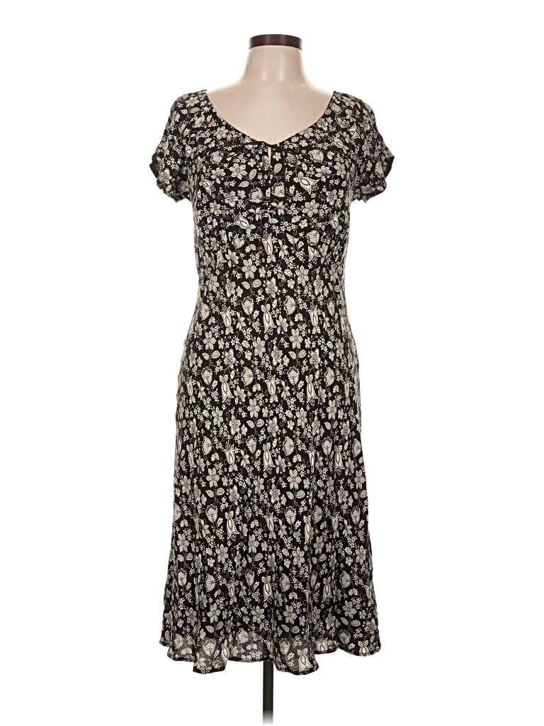 Pre-owned Ann Taylor Loft Casual Dress In Black