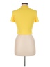 Shein Yellow Short Sleeve Turtleneck Size 6 - photo 2