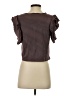 LoveShackFancy Brown Short Sleeve Top Size XS - photo 2