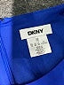DKNY 100% Polyester Solid Blue Casual Dress Size 10 - photo 7