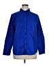Chico's 100% Cotton Blue Long Sleeve Button-Down Shirt Size XL (3.5) - photo 1
