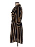 Speed Control 100% Polyester Stripes Brown Casual Dress Size M - photo 5