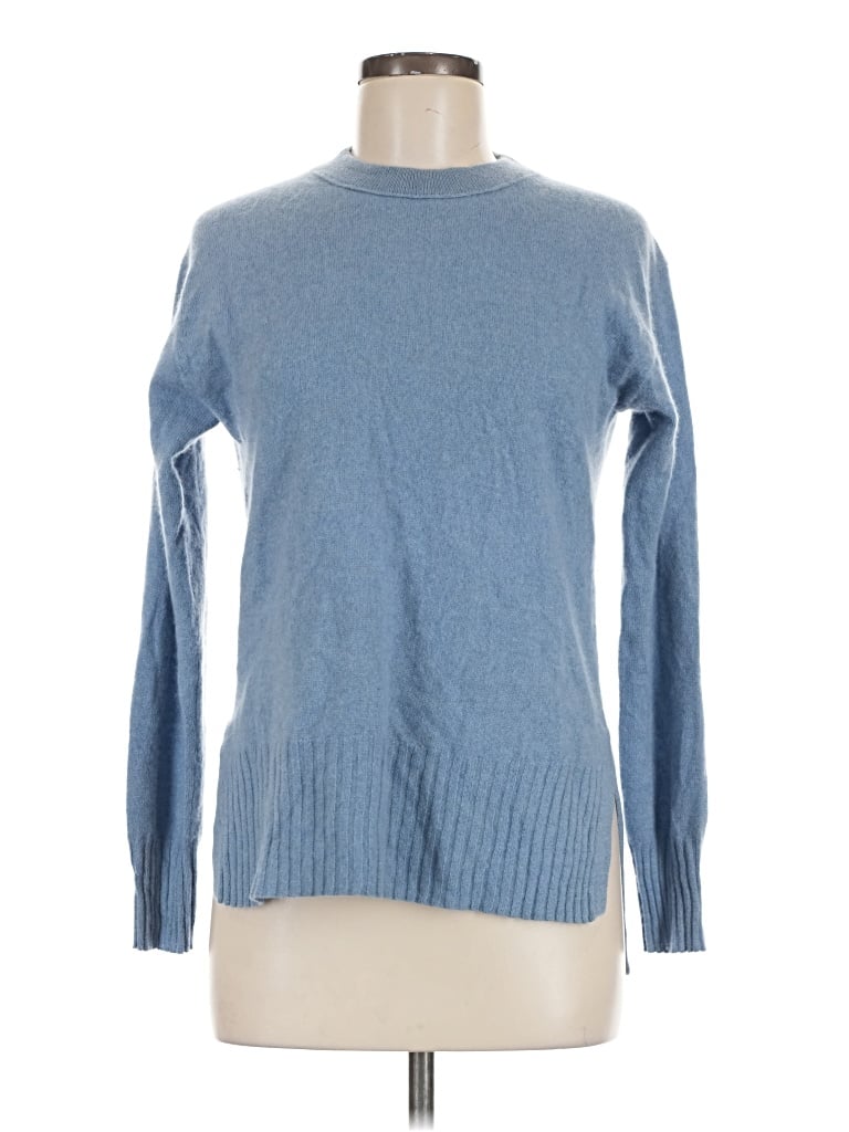 Pre-owned White + Warren Pullover Sweater In Blue