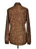 Windsor Animal Print Brown Long Sleeve Blouse Size M - photo 2