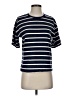 Zara 100% Baumwolle Blue Short Sleeve Top Size S - photo 1
