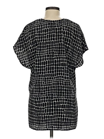 St. John Short Sleeve Silk Top (view 2)