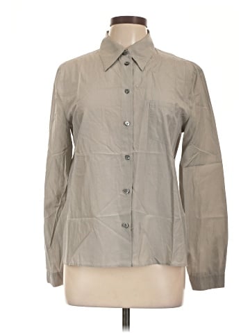 Prada Long Sleeve Silk Top (view 1)