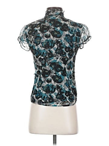 Alfani Short Sleeve Silk Top (view 2)