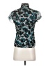 Alfani 100% Silk Teal Short Sleeve Silk Top Size 2 Petite - photo 2