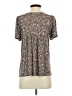 One September 100% Rayon Brown Short Sleeve Henley Size S - photo 2
