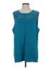 Doncaster Collection Teal Sleeveless Blouse Size 2W - photo 1