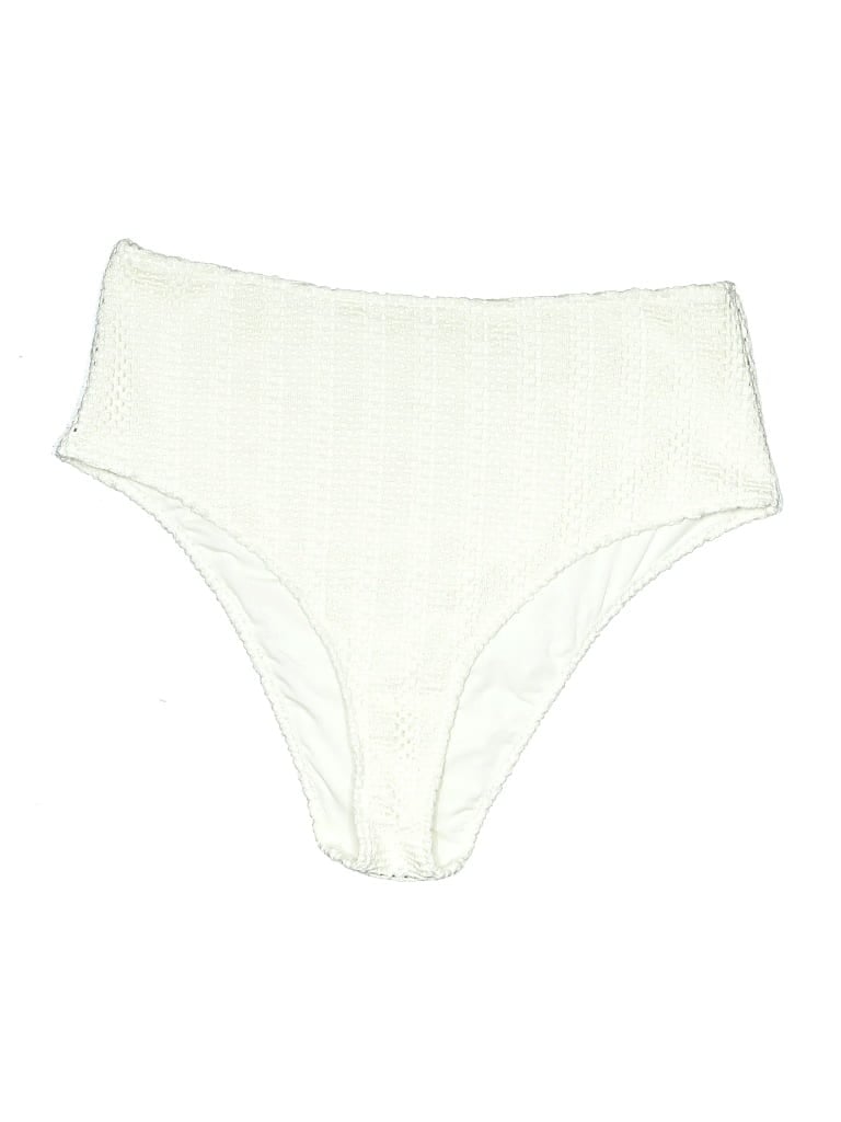 Pre-owned Aerie Swimsuit Bottoms In Ivory