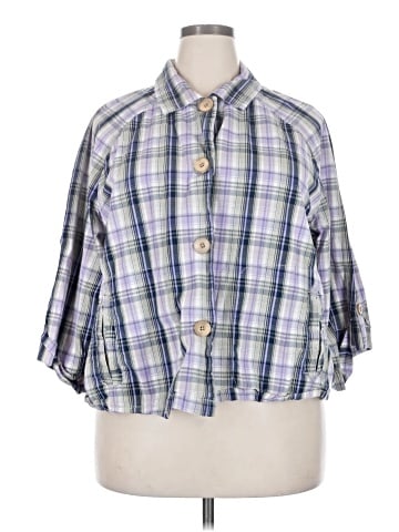 Erika 3/4 Sleeve Button-Down Shirt (view 1)