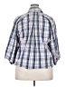 Erika Plaid Blue 3/4 Sleeve Button-Down Shirt Size 2X - photo 2