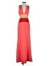 BCBGMAXAZRIA 100% Polyester Color Block Orange Casual Dress Size 2 - photo 1