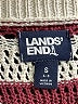 Lands' End Stripes Burgundy Pullover Sweater Size S - photo 7