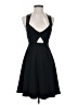 Alice + Olivia 100% Polyester Solid Black Cocktail Dress Size 2 - photo 1